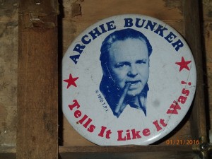 ARCHIE BUNKER TELLS IT LIKE IT WAS