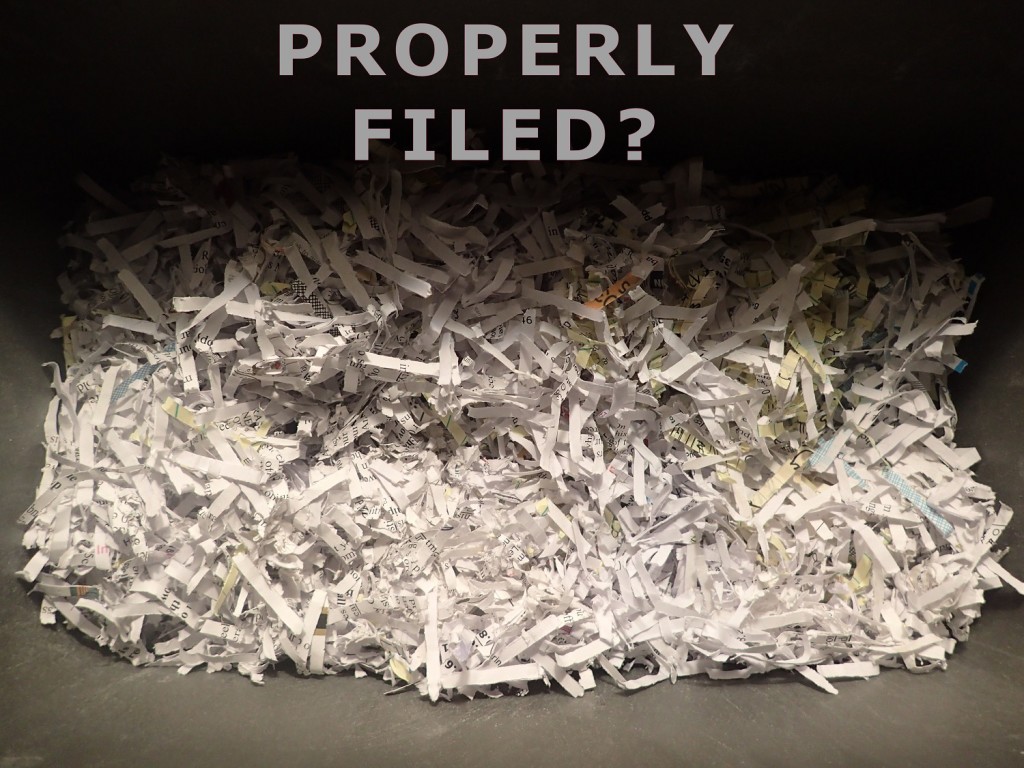 PROPERLY FILED