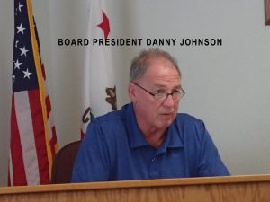 Board President Danny Johnson May 16 2016