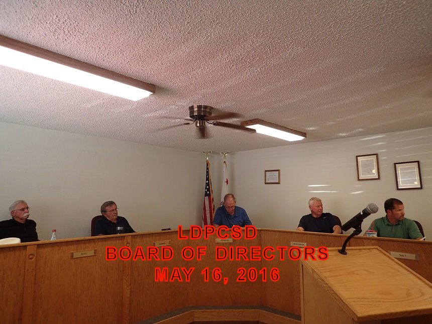 LDPCSD BOARD OF DIRECTORS May 16 2016